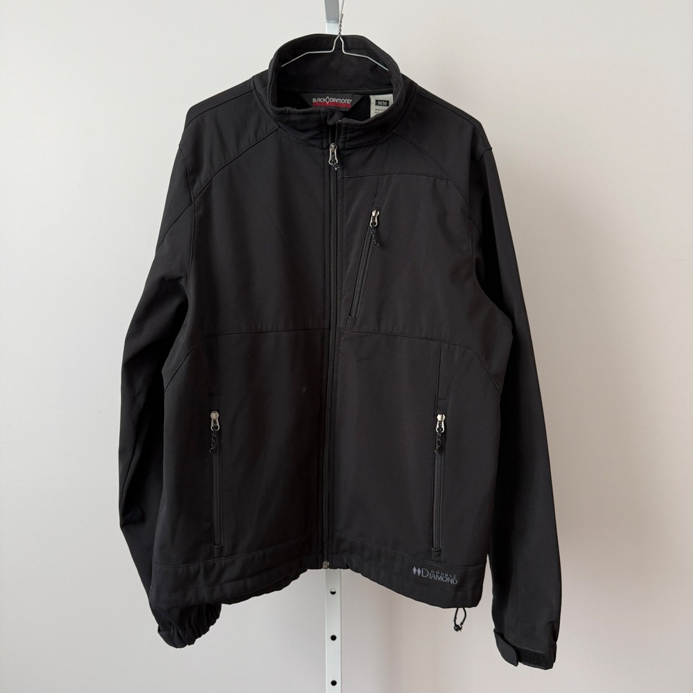 Black Diamond‎ Men M Softshell Fleece Lined Jacket Full Zip Outdoor